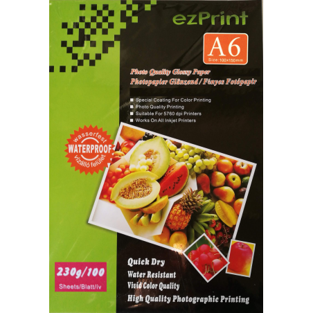InkJet Photopapier 10x15 100Blatt 230g glänzend