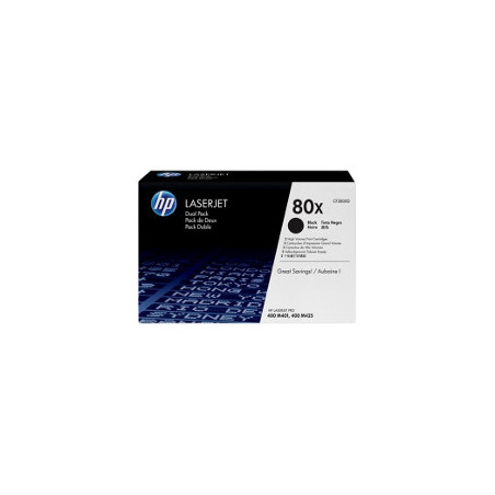 HP Toner 80X schwarz, 2er Pack (CF280XD)