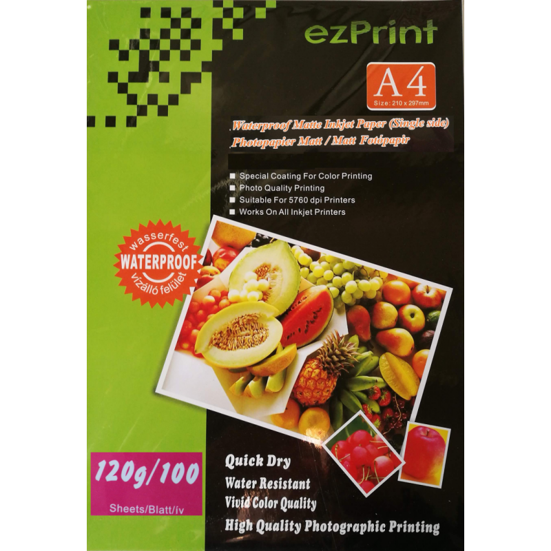 InkJet Photopapier A4 100Stk 120g matt