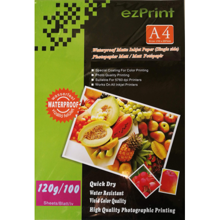InkJet Photopapier A4 100Stk 120g matt