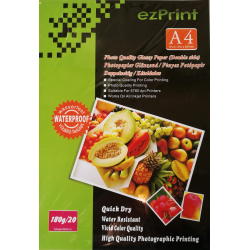 InkJet Photopapier doppelseitig A4 20Blatt 180g glänzend