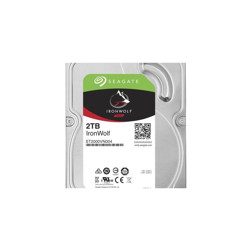 Seagate IronWolf NAS HDD  2TB, SATA 6Gb/s (ST2000VN004)