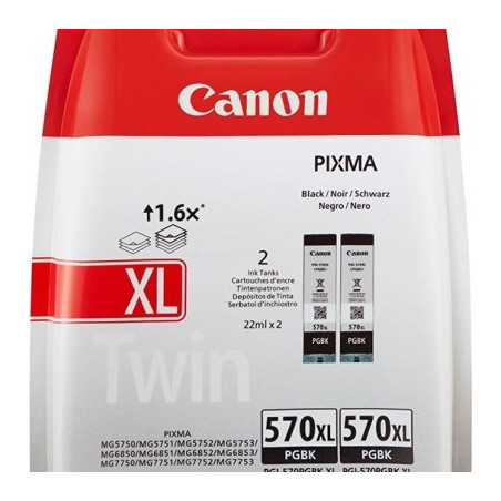 Canon PGI-570XL schwarz 2er-Pack (0318C007)