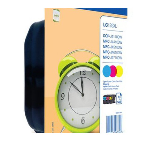 Brother LC125XLRB Tinte Rainbow Kit (LC125XLRBWBPDR)