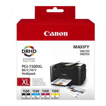 Canon PGI-1500XL C/M/Y/BK Tinte Multipack (9182B004)