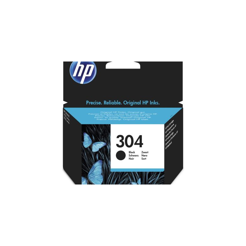 HP 304 Druckkopf mit Tinte schwarz (N9K06AE)