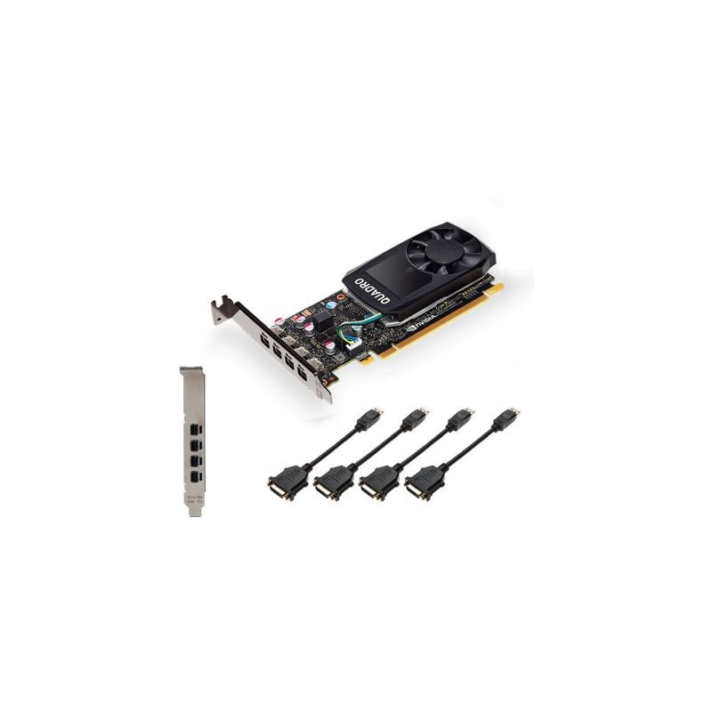 PNY Quadro P620 for DVI, 2GB GDDR5, 4x mDP (VCQP620DVI-PB)