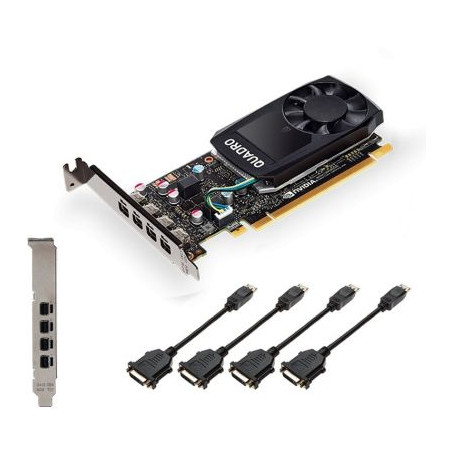 PNY Quadro P620 for DVI, 2GB GDDR5, 4x mDP (VCQP620DVI-PB)
