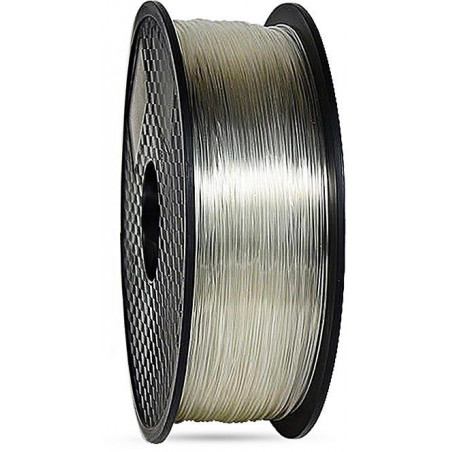 3D filament 1,75 mm TPU rubber gummi transparent 800g