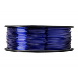 3D filament 1,75 mm TPU rubber gummi transparent blau 800g
