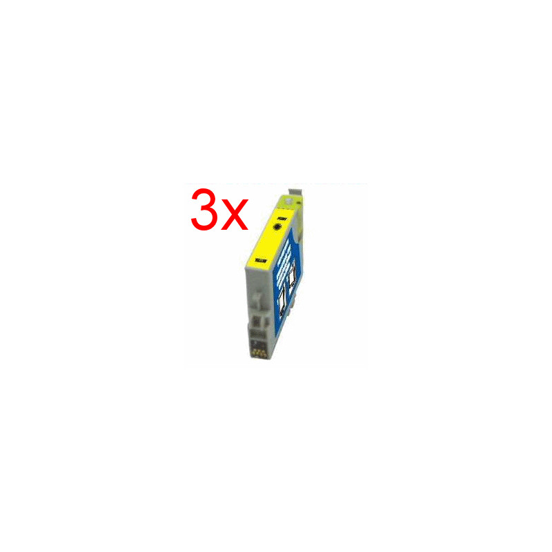 T0714 Y 3er Pack kompatible Patrone
