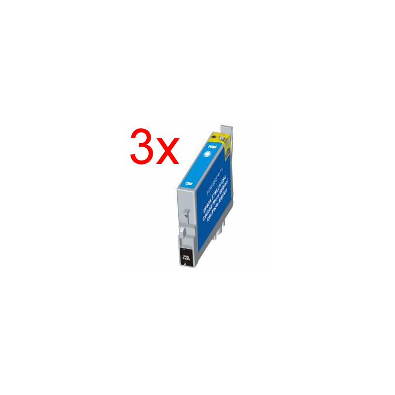 T0802 C 3er Pack kompatible Patrone T0802 C 3er Pack kompatible Patrone