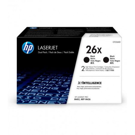 HP Toner 26X schwarz, 2er-Pack (CF226XD)