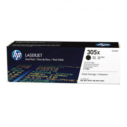 HP Toner 305X schwarz, 2er-Pack (CE410XD)