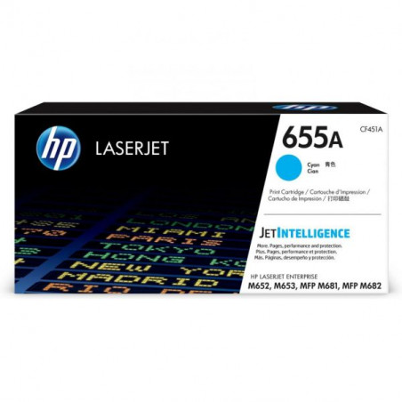 HP Toner 655A cyan (CF451A)