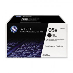 HP Toner 05A schwarz, 2er-Pack (CE505D)