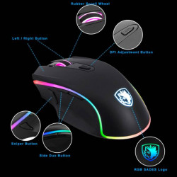 Sades Scythe Gamer Mouse