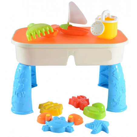 Sand- und Wasserspieltisch 10-teilig