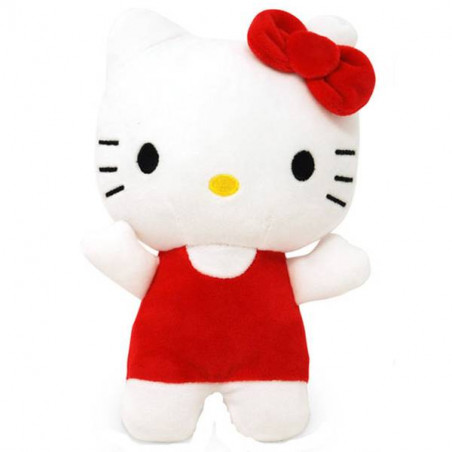 Hello Kitty Plüschfigur rot