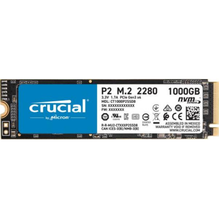 Crucial 1TB M.2 2280 NVMe P2 Series CT1000P2SSD8