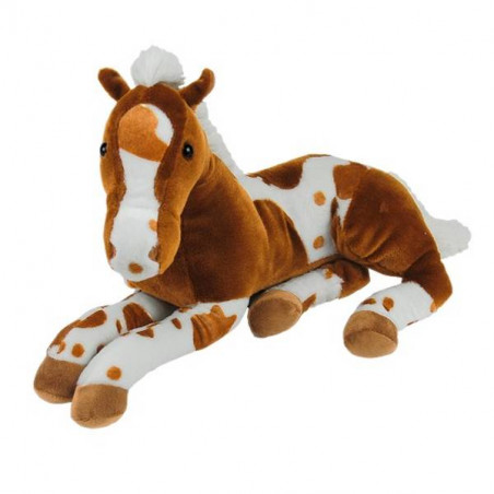 Plüschtier Pferde Baby super weich hellbraun 48cm 