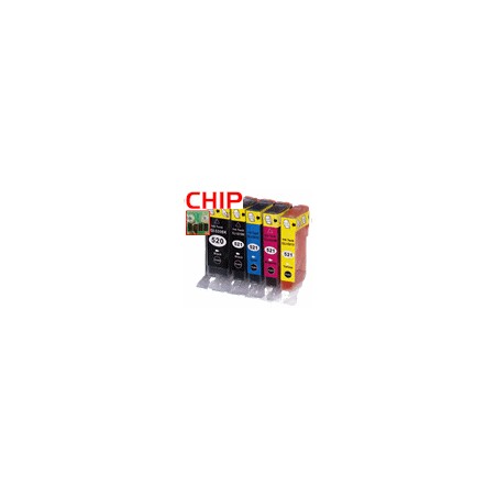 PGI-520BK/CLI-521BKCMY 5er Bundle mit CHIP kompatibel