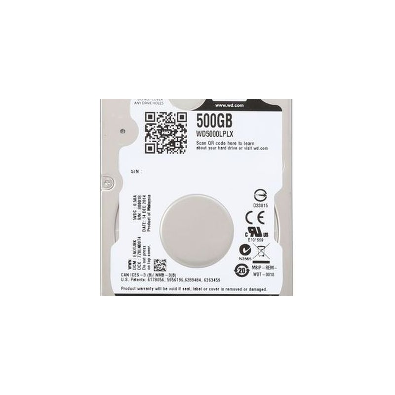 OEM Western Digital WD Black Mobile 500GB, 32MB Cache, SATA 6Gb/s (WD5000LPLX)