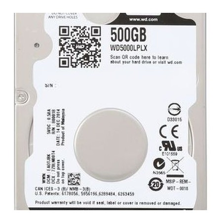 OEM Western Digital WD Black Mobile 500GB, 32MB Cache, SATA 6Gb/s (WD5000LPLX)