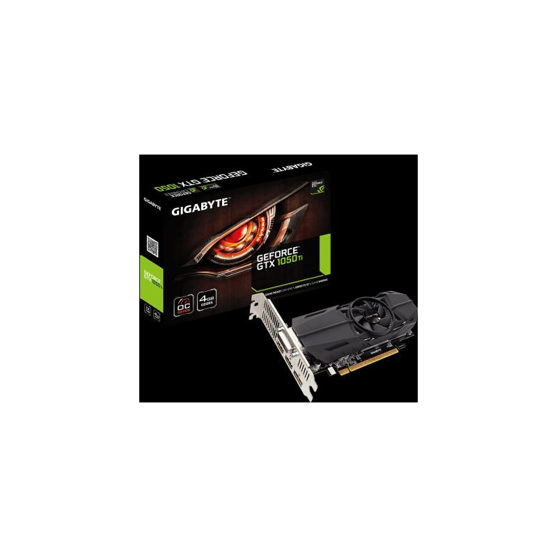Gigabyte GeForce GTX 1050 Ti OC LP 4G, 4GB GDDR5, DVI, 2x HDMI, DisplayPort (GV-N105TOC-4GL)