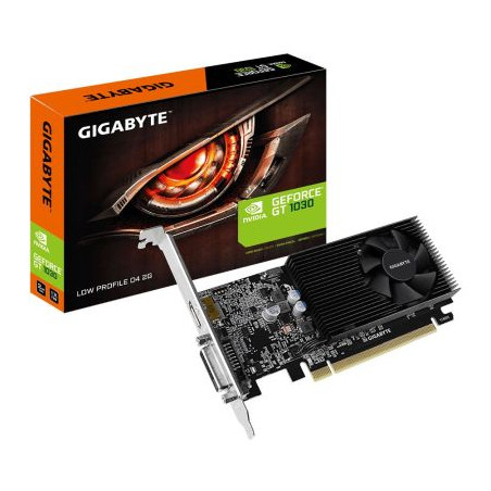 Gigabyte GeForce GT 1030 Low Profile D4 2G, 2GB DDR4, DVI, HDMI (GV-N1030D4-2GL)