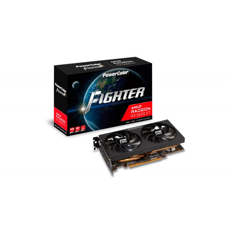 PowerColor RX 6600 XT 8GB DDR6 Fighter (AXRX 6600XT 8GBD6-3DH)