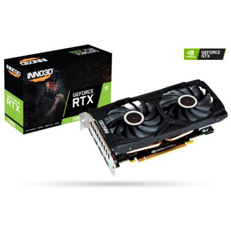 Inno3D GeForce RTX 2060 6GB DDR6 Twin X2 (N20602-06D6-1710VA15L)
