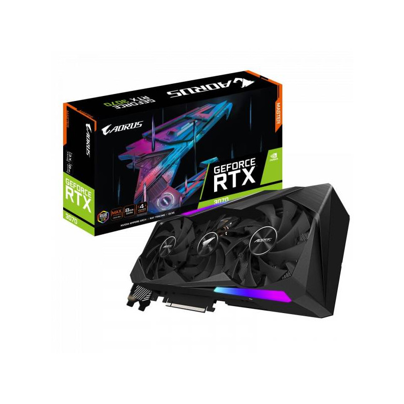 GIGABYTE GeForce RTX  3070 AORUS MASTER 8G (GV-N3070AORUS M-8GD)