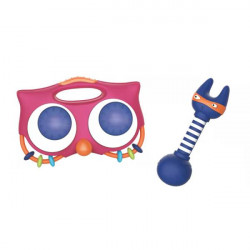 Eule mit Musikeffekten + Rassel Set