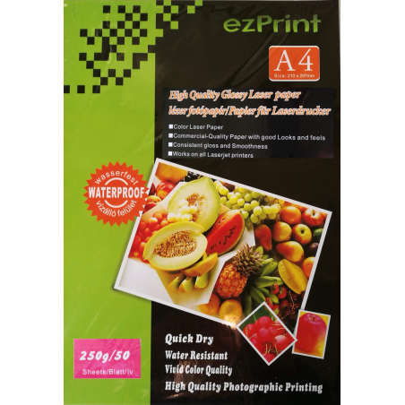 Laser Photopapier A4 50Stk 250g glossy